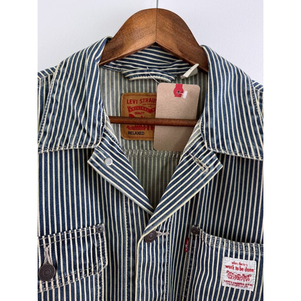 Levi's Workwear Men Relaxed Fit Sunrise Trucker Jeans Jacket  Size XL - Picture 3 of 16